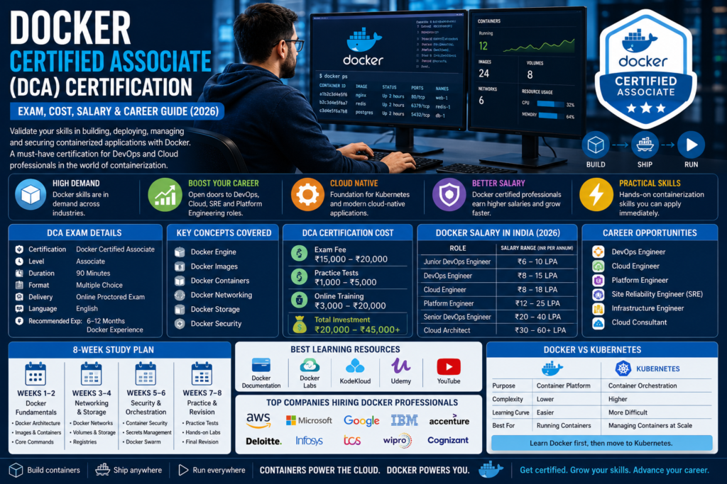 Docker Certified Associate DCA Certification for DevOps and cloud professionals